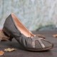 Retro Comfy Soft Canvas Splicing Foldable Slip On Ballet Flat Shoes Retro Comfy Soft Canvas Splicing Foldable Slip On Ballet Flat Shoes