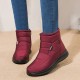 Women Warm Lined Pull On Plus Velvet Ankle Snow Boots Women Warm Lined Pull On Plus Velvet Ankle Snow Boots