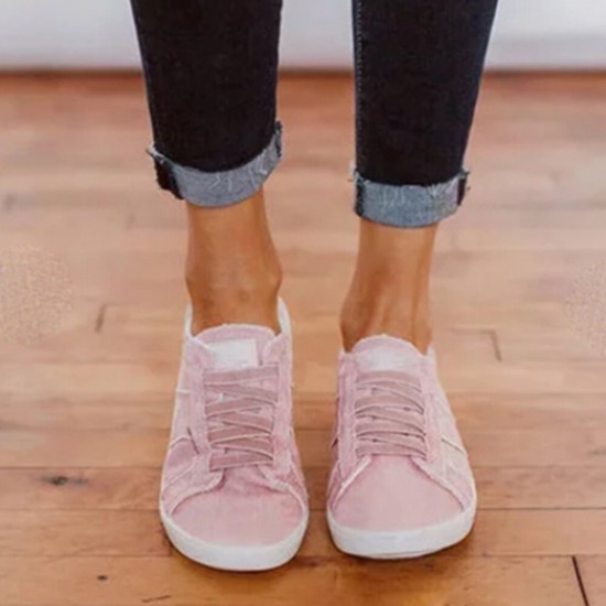 Women Corss Elastic Band Decor Wearable Comfy Shallow Canvas Flats Women Corss Elastic Band Decor Wearable Comfy Shallow Canvas Flats
