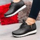 Large Size Women Lace-up Solid Color Casual Sneakers Large Size Women Lace-up Solid Color Casual Sneakers