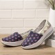 Dots Tree Printed Pattern Comfortable Canvas Rocker Sole Walking Shoes For Women Dots Tree Printed Pattern Comfortable Canvas Rocker Sole Walking Shoes For Women